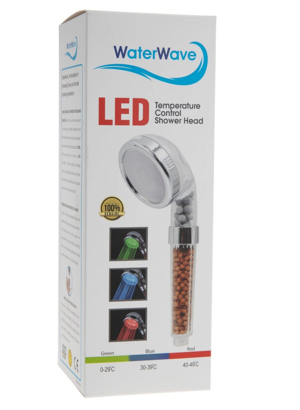 WaterWave LED Temperature Control Shower Head