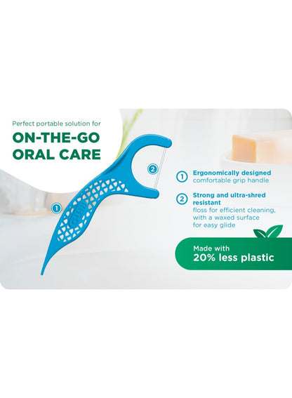 avoid gum, care type, daily oral, floss type, fresh mint, grip floss, gum line, home work, mint waxed, oral care, sunstar, take one, teeth move, travel eco, type waxed
