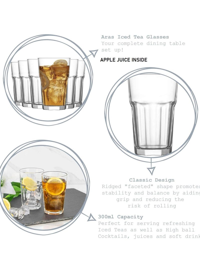 LAV Aras Iced Tea Glasses 300 ML Pack of 6