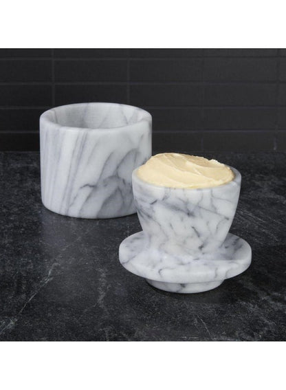 Marble Butter Keeper by Crate&Barrel