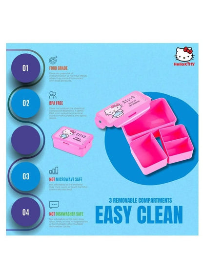 Hello Kitty Lunch Box with Removable Compartments - Trucare