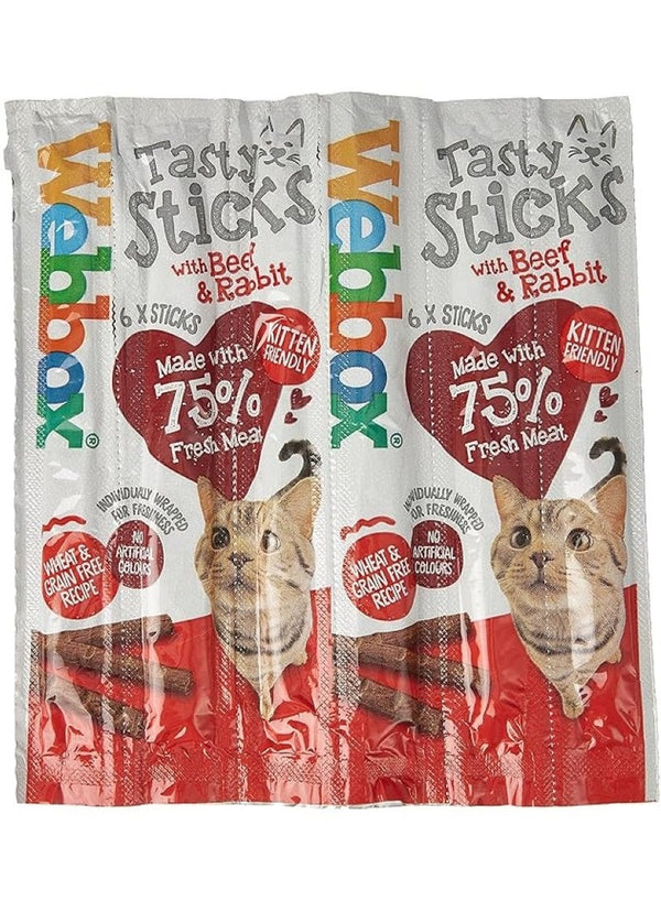 Webbox Cats Delight Tasty Sticks Beef & Rabbit