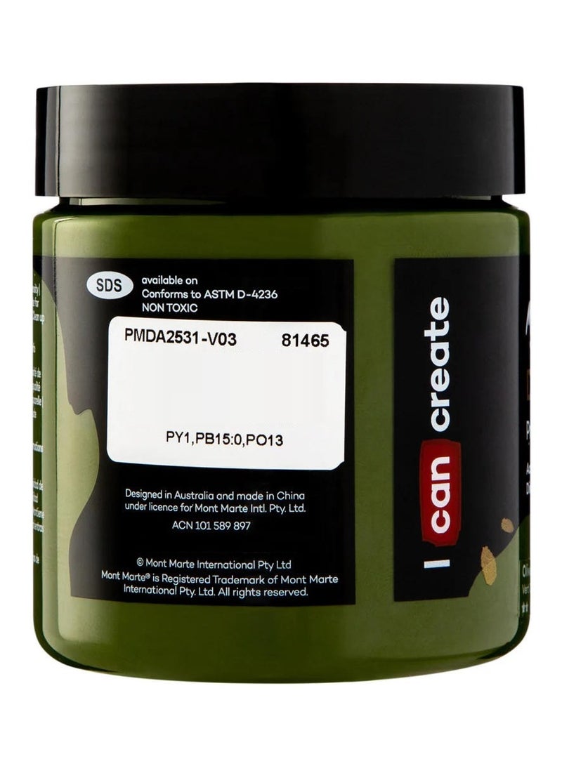 Mont Marte Dimension Acrylic 250ML Olive Green