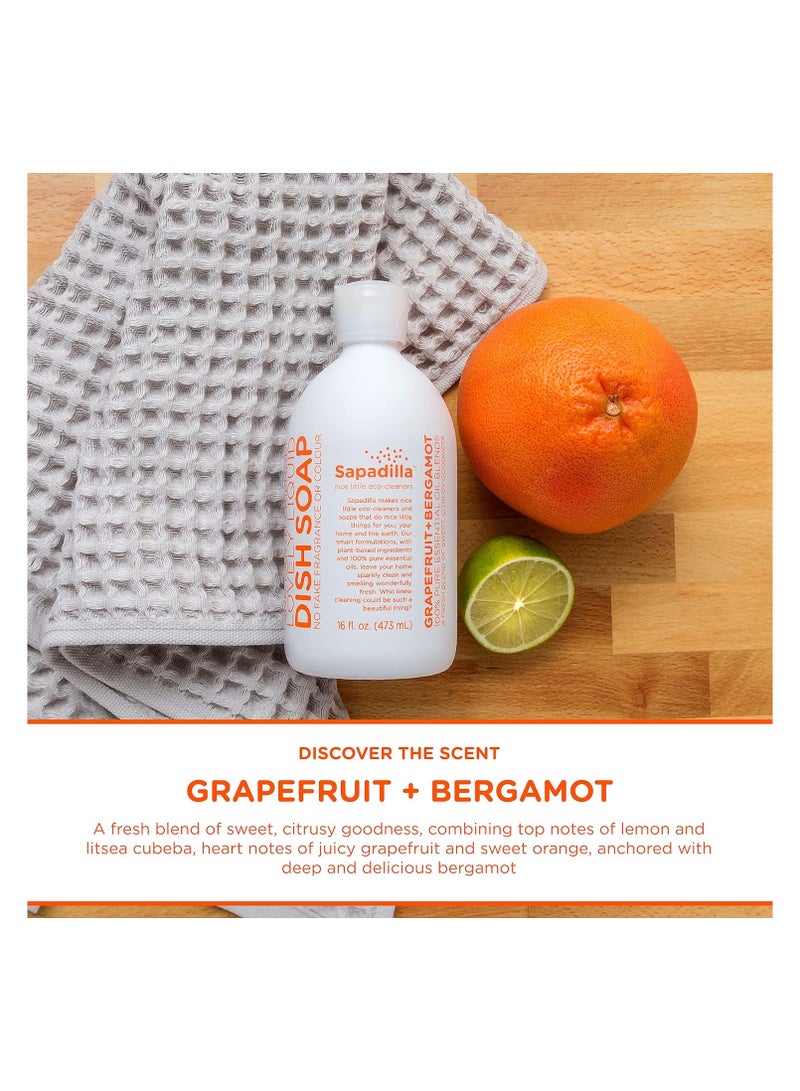 Sapadilla Liquid Dish Soap Grapefruit & Bergamot