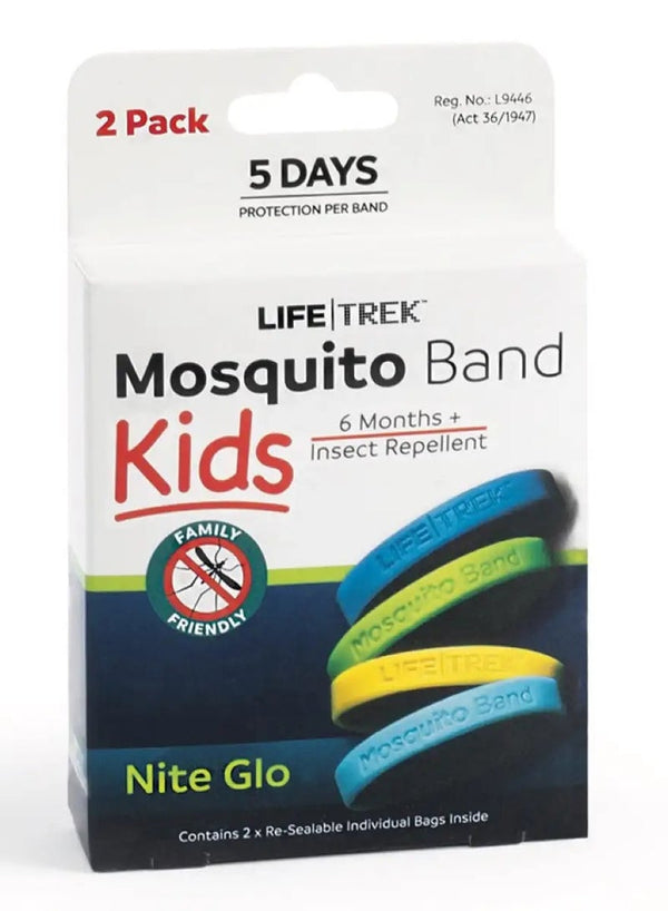 LIFE TREK Silicone Kids Mosquito Band - Nite Glo