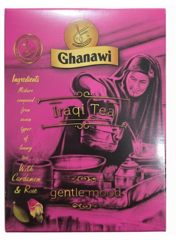 Premium Ghanawi Iraqi Black Tea with Rose Petals