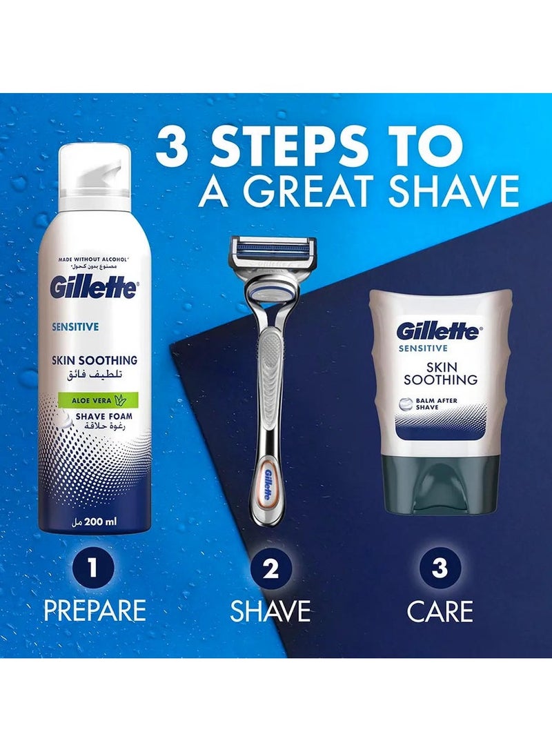 Gillette Sensitive Skin Soothing Shaving Foam 200 ML