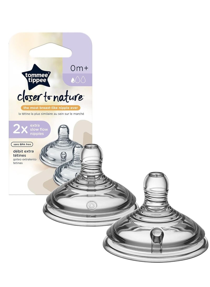 Tommee Tippee Baby Bottle Nipples, Medium Flow