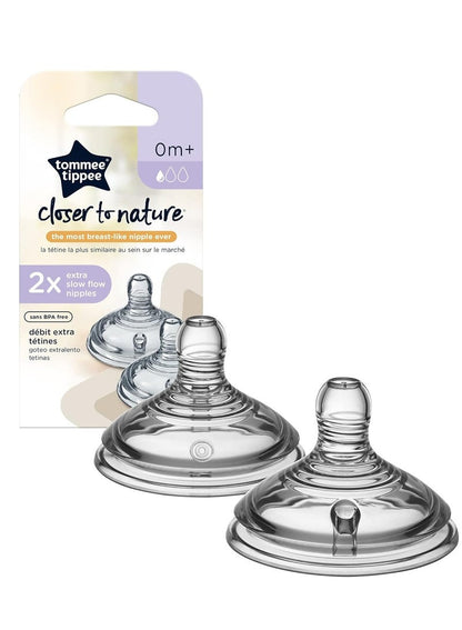 Tommee Tippee Baby Bottle Nipples, Medium Flow