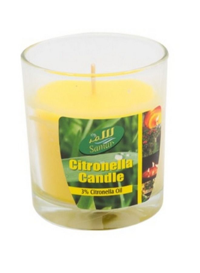 Citronella Scented Candle Yellow - Samar