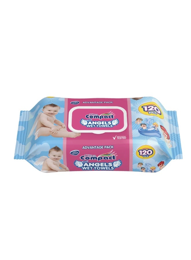 Ultra Compact Baby Wet Wipes 120 Pack - Ultra Compact