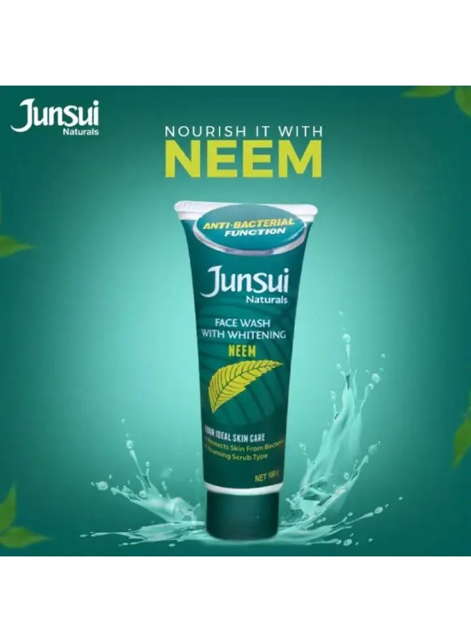 Junsui Naturals Face Wash With Whitening Neem 100g