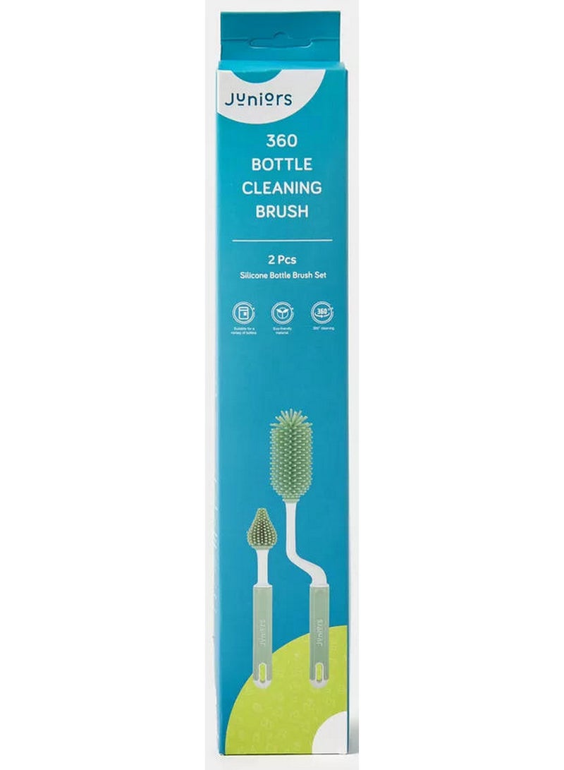 JUNIORS Silicone Bottle and Nipple Brush Set