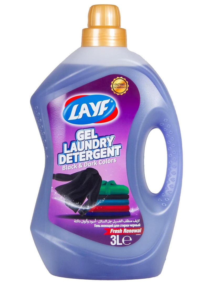 LAYF Laundry Detergent Gel 3 Litres for Dark Colors