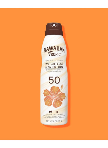 Hawaiian Tropic Silk Hydration Weightless Continous Spray Sunscreen Spf 50 170G
