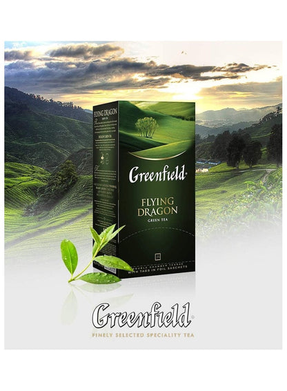 Greenfield Green Tea Flying Dragon 25 Tea Bags