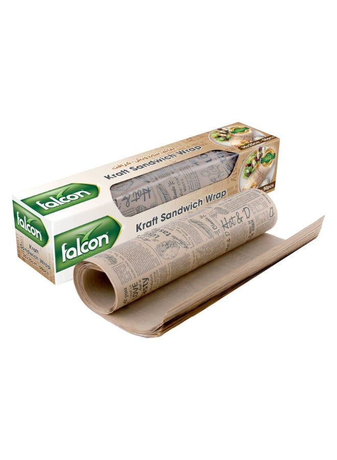 busy cafes, cool dry, delis food, dry place, falcon, food fresh, grease resistant, grease resistant kraft, keeps food, kraft sandwich, kraft sandwich wraps, resistant kraft, resistant kraft sandwich, sandwich wraps, wraps 35x25cm