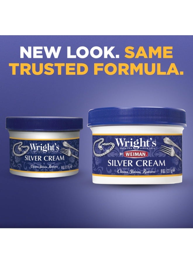 Wright'S Silver Cleaner and Polish Cream 8 Ounce
