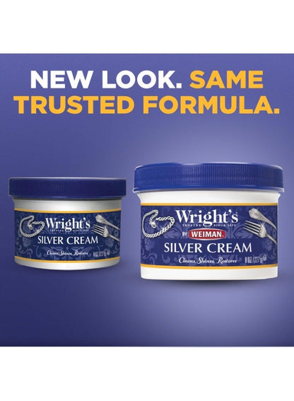 Wright'S Silver Cleaner and Polish Cream 8 Ounce