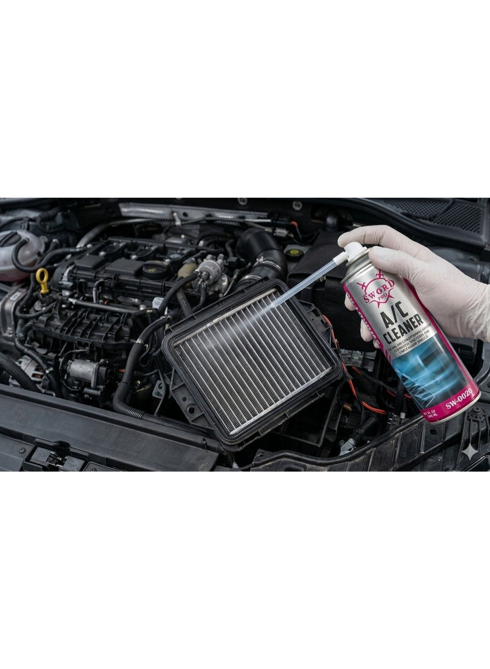 a c cleaner, a c cleaner 500ml, aerosol foam, air conditioning, cleaner 500ml, dirty sock&quot, pro a c, pro a c cleaner, quot dirty, reach deep, root causes, sanitize air, sock&quot smells, sword pro, sword pro a c