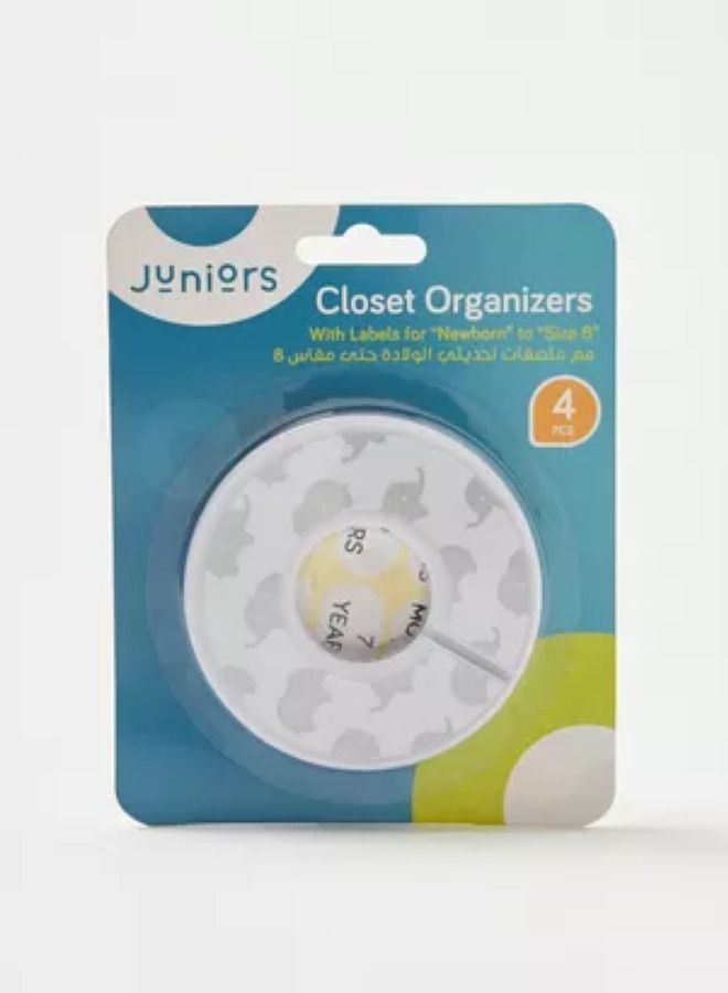 JUNIORS 4 Piece Closet Organizer Set
