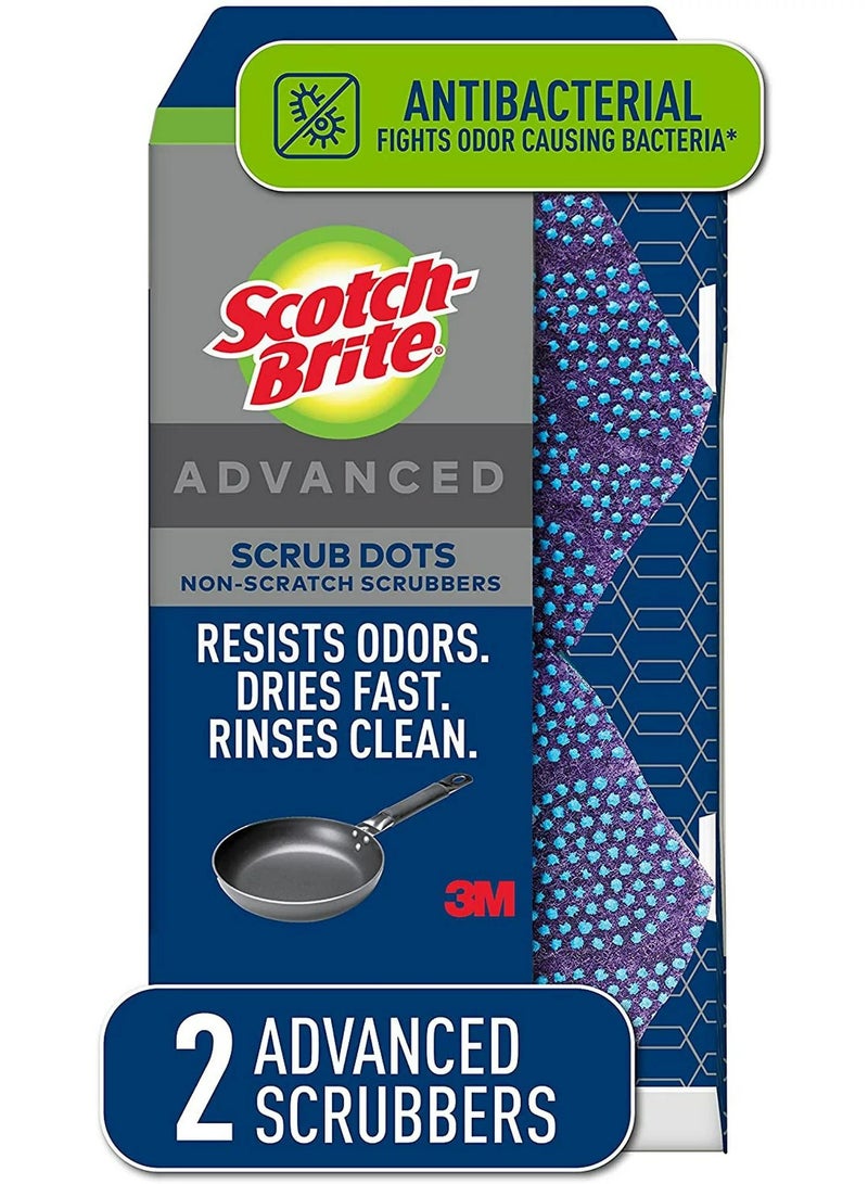 Scotch Brite Dotted Scrubbers Sponges Blue Pack