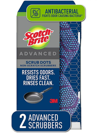 Scotch Brite Dotted Scrubbers Sponges Blue Pack