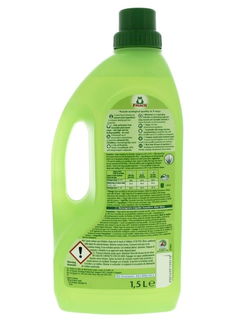 Frosch Sensitive Aloe Vera Liquid Detergent 1500 ml