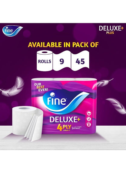 Fine Deluxe Toilet Tissue 4 Ply - Premium Comfort