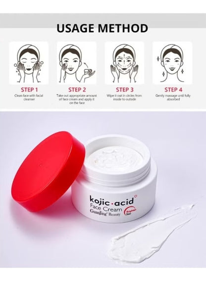 acid deep, acid deep nourishment, cream 50g, deep nourishment, deep nourishment firming, face cream, face cream 50g, firming face, firming face cream, guanjing beauty, kojic acid, kojic acid deep, nourishment firming, nourishment firming face, skincare