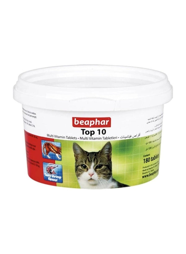 Beaphar Top 10 Cat Multi-Vitamins 180 Tablets