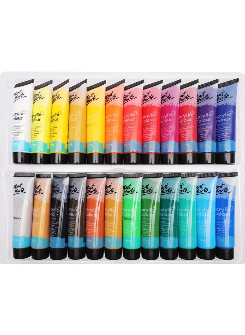 Mont Marte Acrylic Paint Set 24Pc - Premium Quality