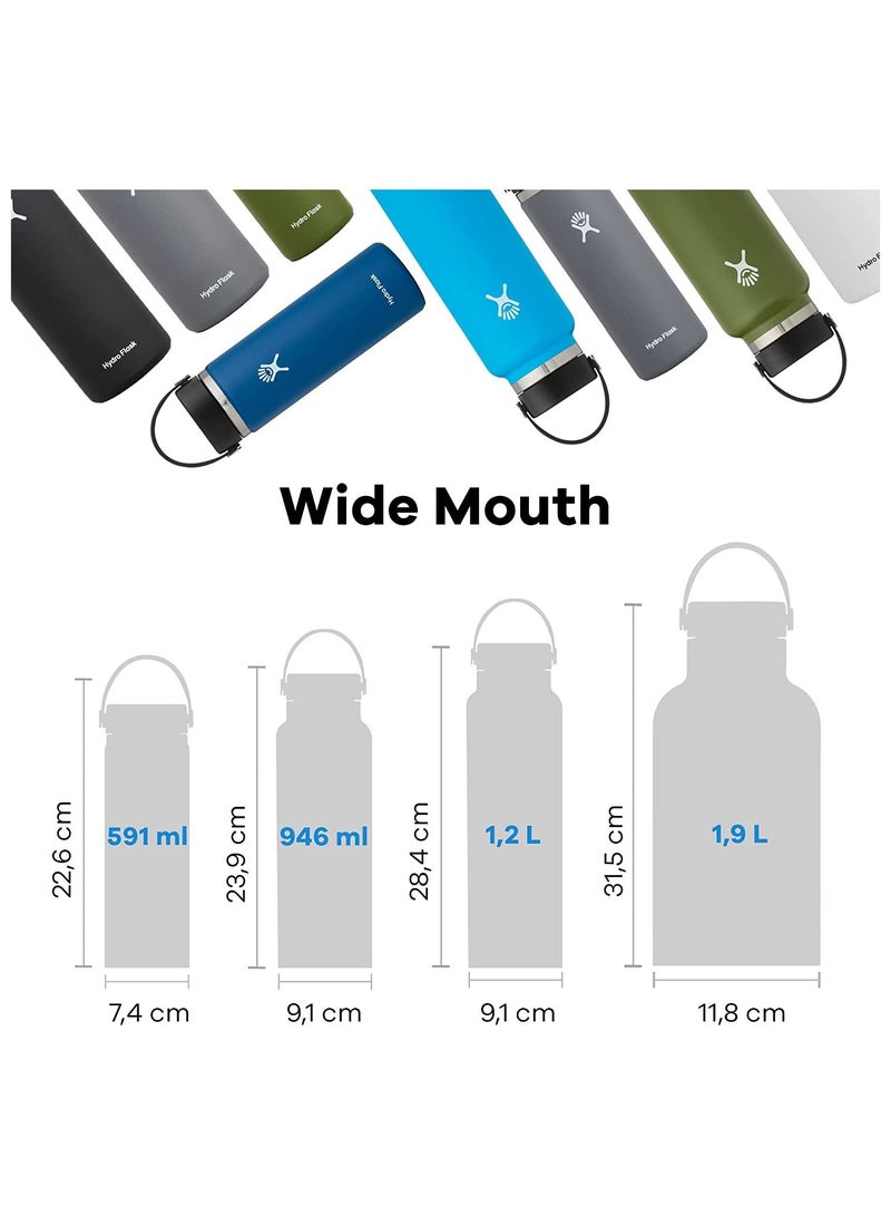Hydro Flask Vacuum Bottle Wide Mouth 1.9L Black