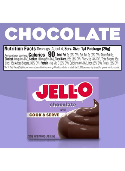 Jell-O Chocolate Cook & Serve Pudding 96g