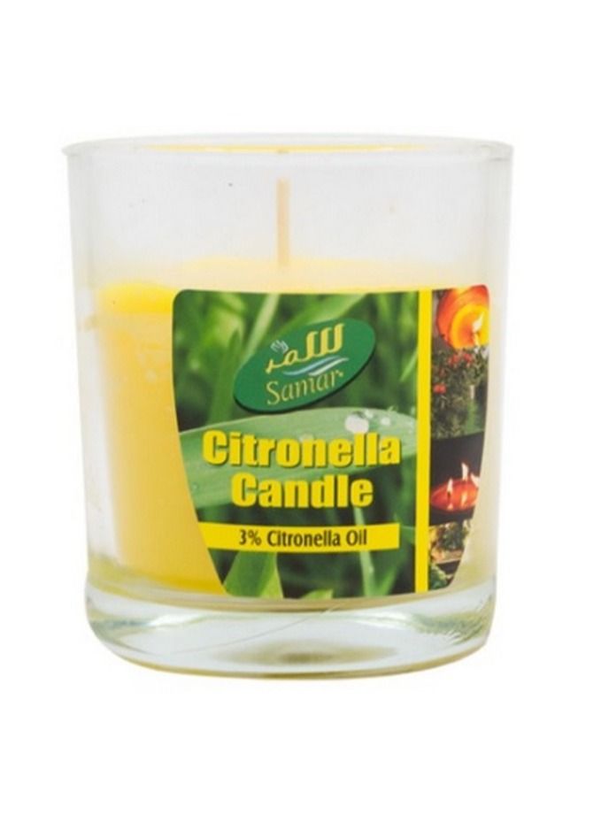 Citronella Scented Candle Yellow - Samar