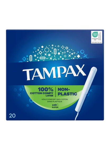 Tampax Non Plastic Tampons 20 Pcs Pack