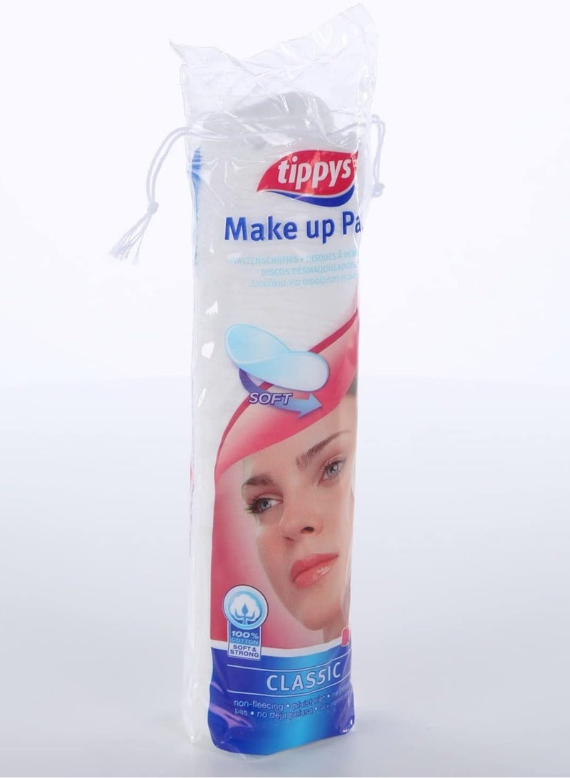 Tippys Cotton Make Up Pad 100 Pieces Pack