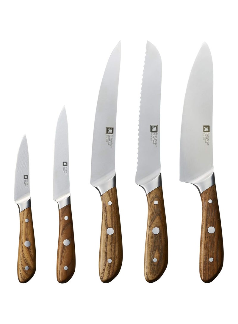 Stainless Steel Knife Block Set by Richardson Sheffield