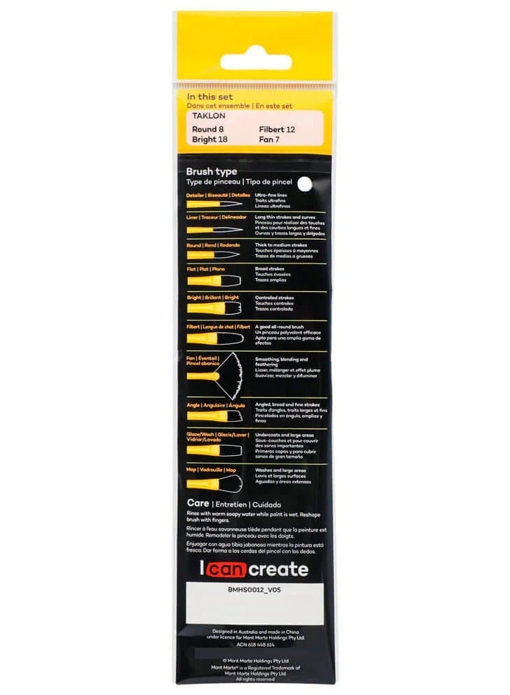 Mont Marte Acrylic Brushes Signature Set