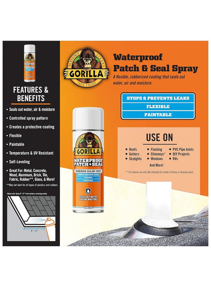 Gorilla Waterproof Patch & Seal Spray White