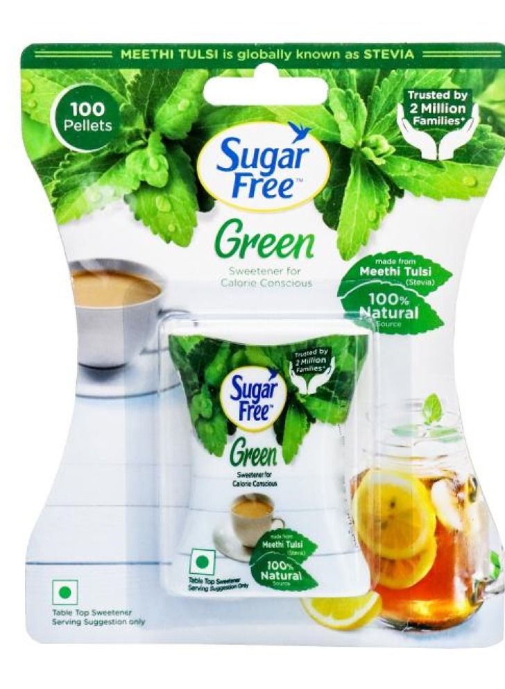 Sugar Free Green Meethi Tulsi 100 Pellets by Sugar Free