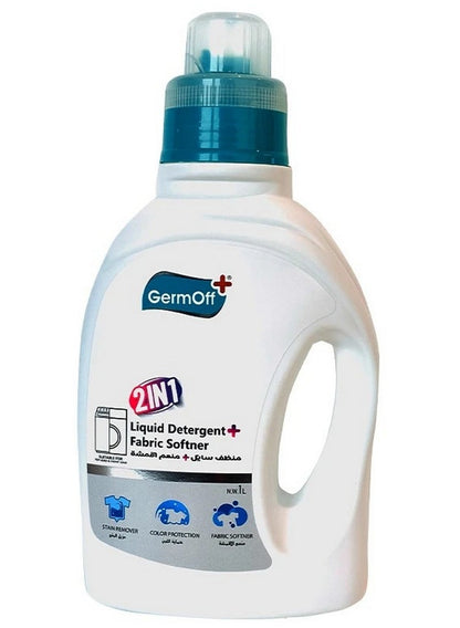 GermOff 2 In 1 Laundry Detergent And Fabric Softener 1 L