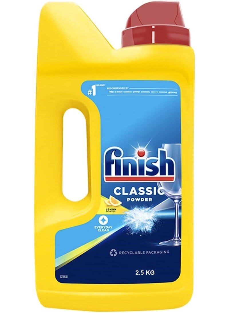 Finish Lemon Sparkle Dishwasher Detergent Powder 2.5 Kg