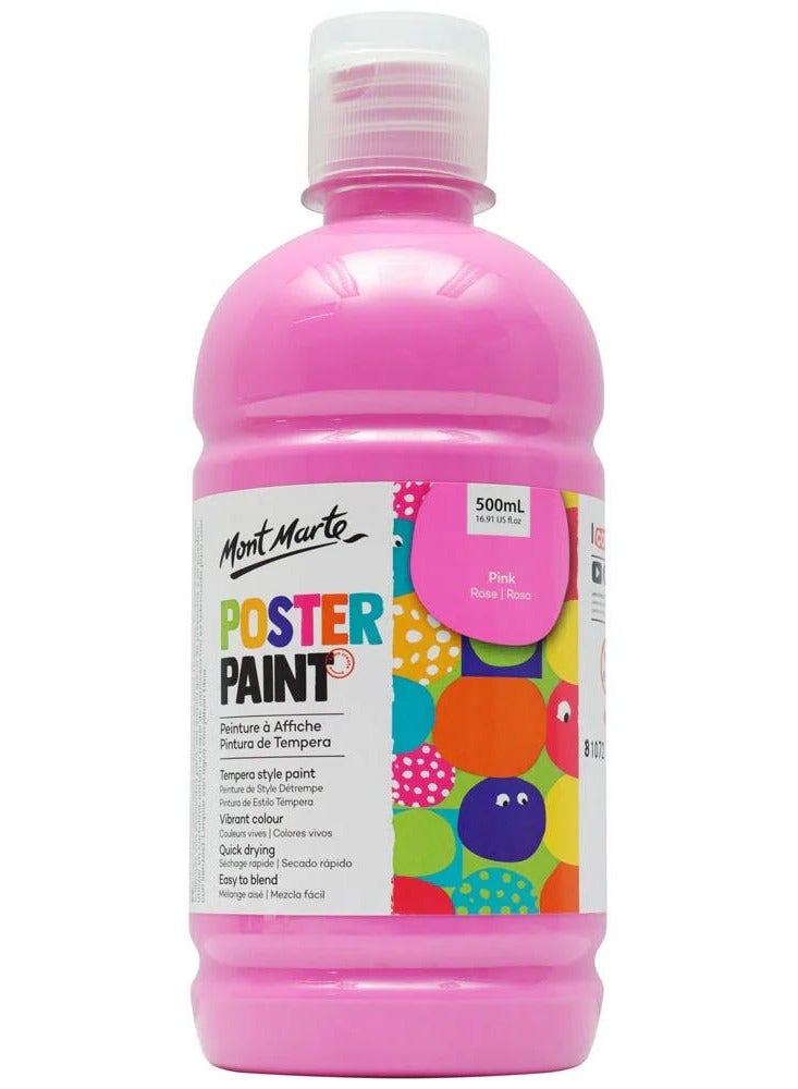 Mont Marte Poster Paint 500 ML Pink
