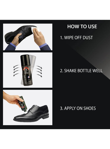 black shoe, black shoe polish, caesars liquid, caesars liquid black, cool dry, dutch & habro, gloss water, gloss water resistant, liquid black, liquid black shoe, shoe life, shoe polish, tear ease, water resistant