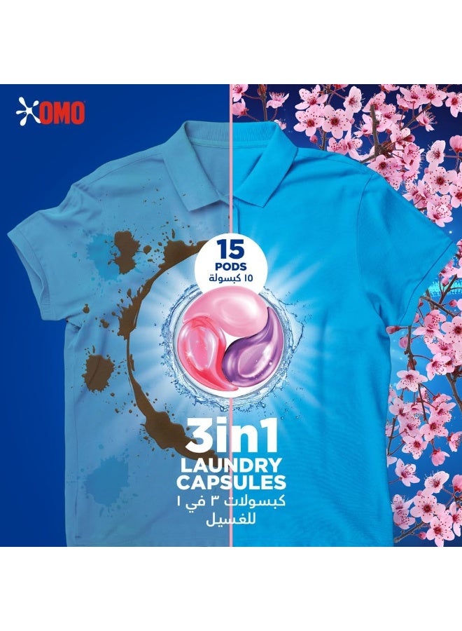 Omo Comfort 3In1 Laundry Capsules - Cherry Blossom
