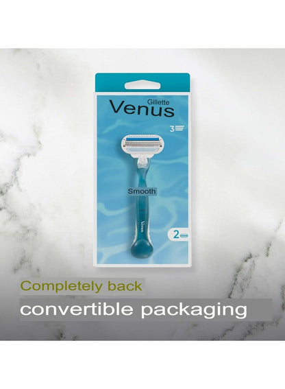 Gillette Venus Razor Handle + Razor Blade X2