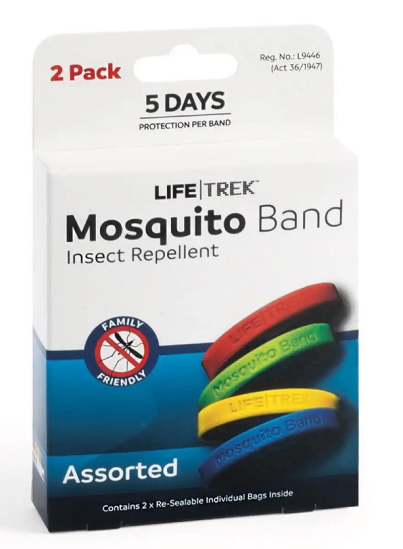 LIFE TREK Silicone Mosquito Bands - Pack of 2
