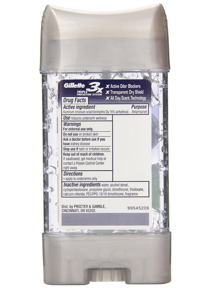 Gillette Clear Shield Antiperspirant Gel for Men