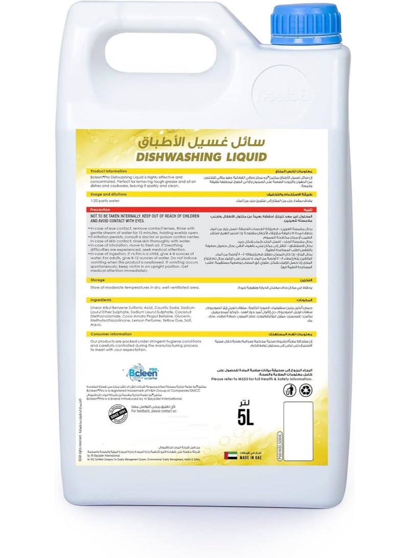 Bcleen Dish Wash Liquid Lemon 5L